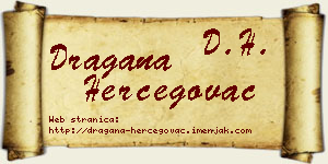Dragana Hercegovac vizit kartica